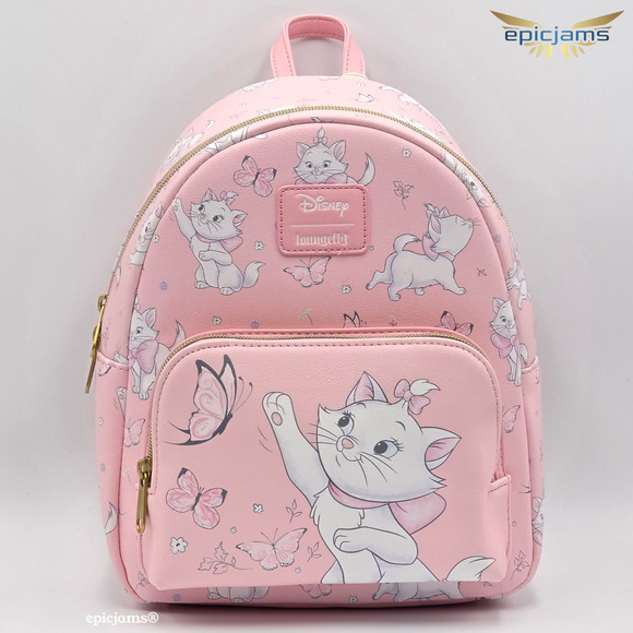 Loungefly Disney The Aristocats Marie Butterfly Pink Mini Backpack New main image 5